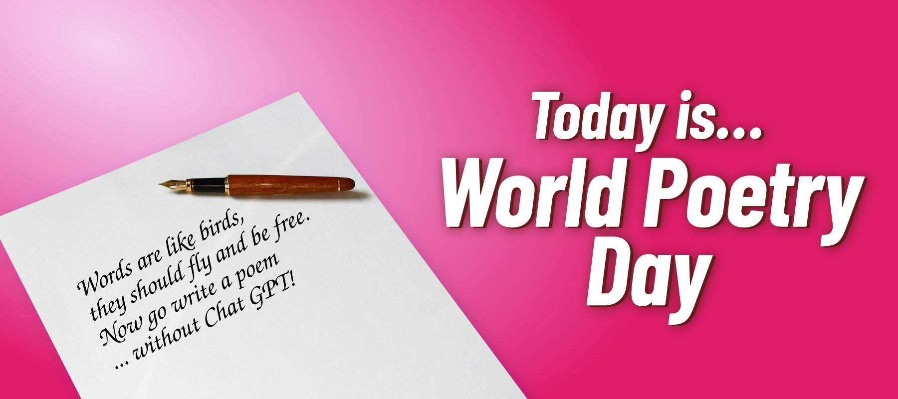 Today is World Poetry Day!