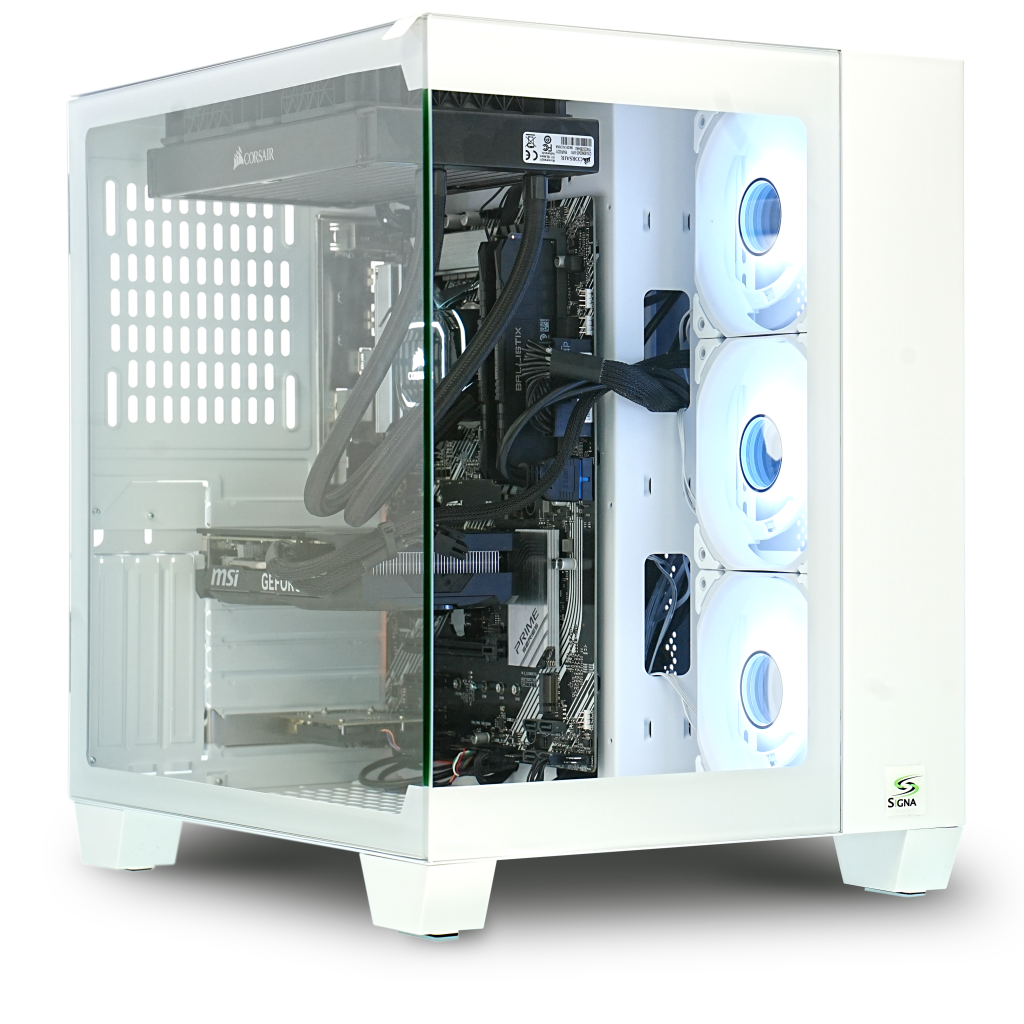 Signa Max Gaming PC with Keider's Panoramic Aquarium white case option